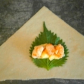 エビチーズ大葉春巻き レシピ 作り方 By めーぷんぷい 楽天レシピ